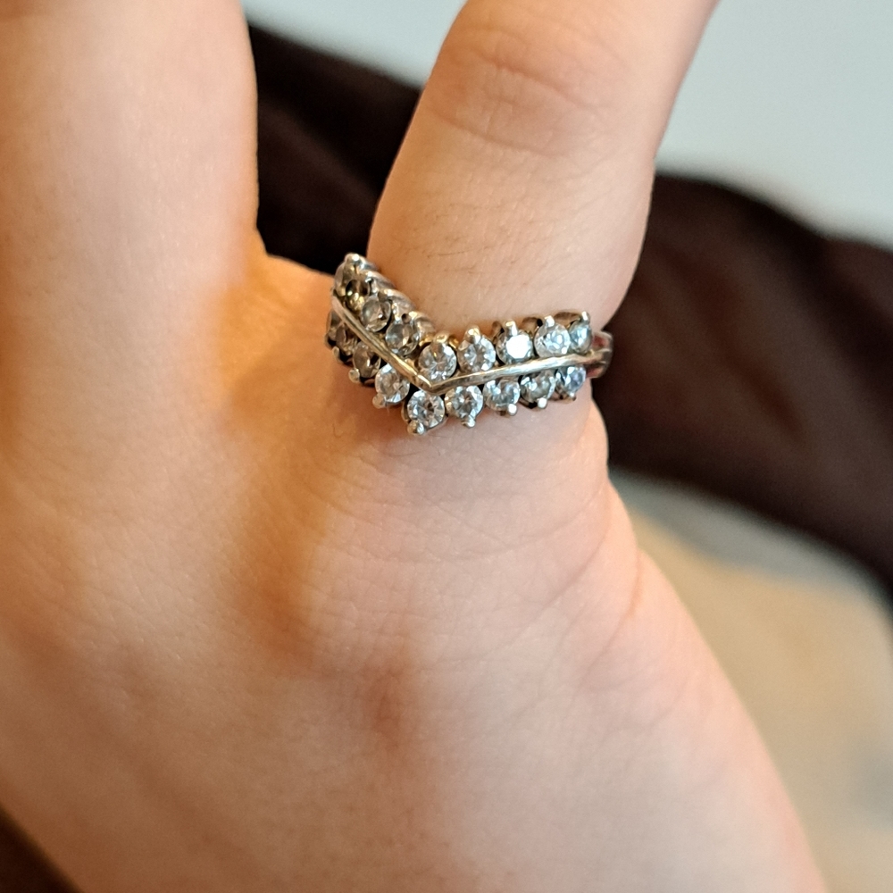 Sterling silver Chevron Ring